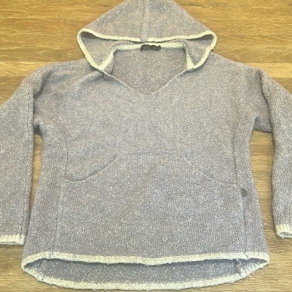 prAna Women's Shine On Heathered Dolman Sleeve Kangaroo Pocket Sweater Size XS - Picture 2 of 11